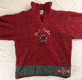 Red Les Baroudeurs Fleece Jumper (A27)