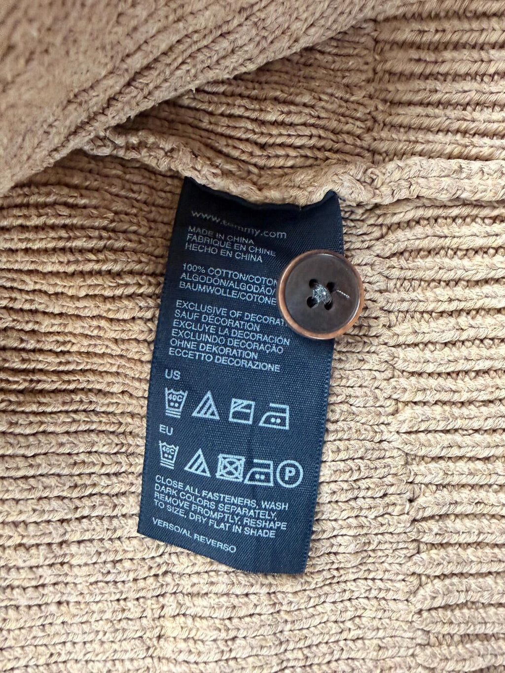 Sand Tommy Hilfiger Cardigan (A29)