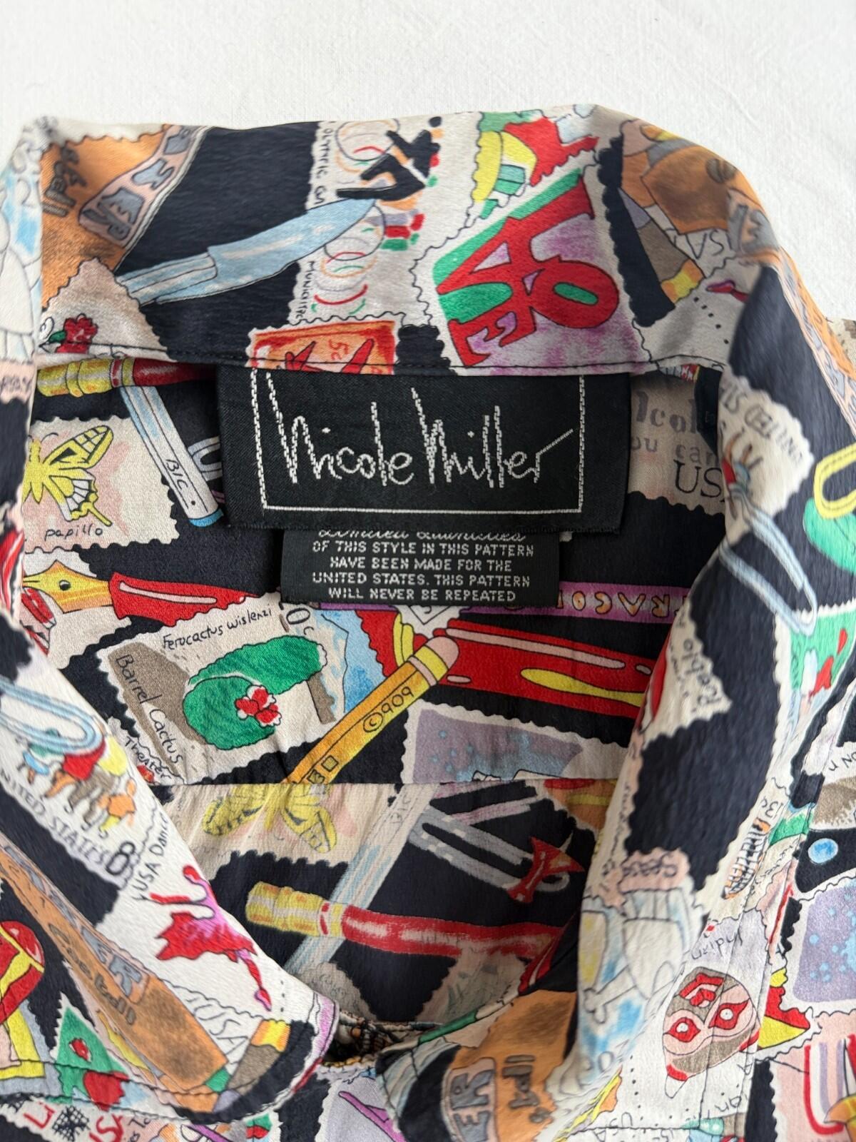 Rare Vintage Nicole Miller Shirt (A33)