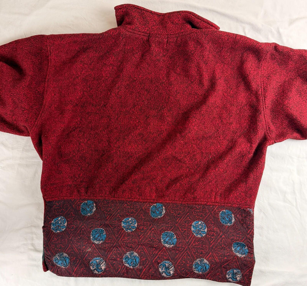 Red Les Baroudeurs Fleece Jumper (A27)