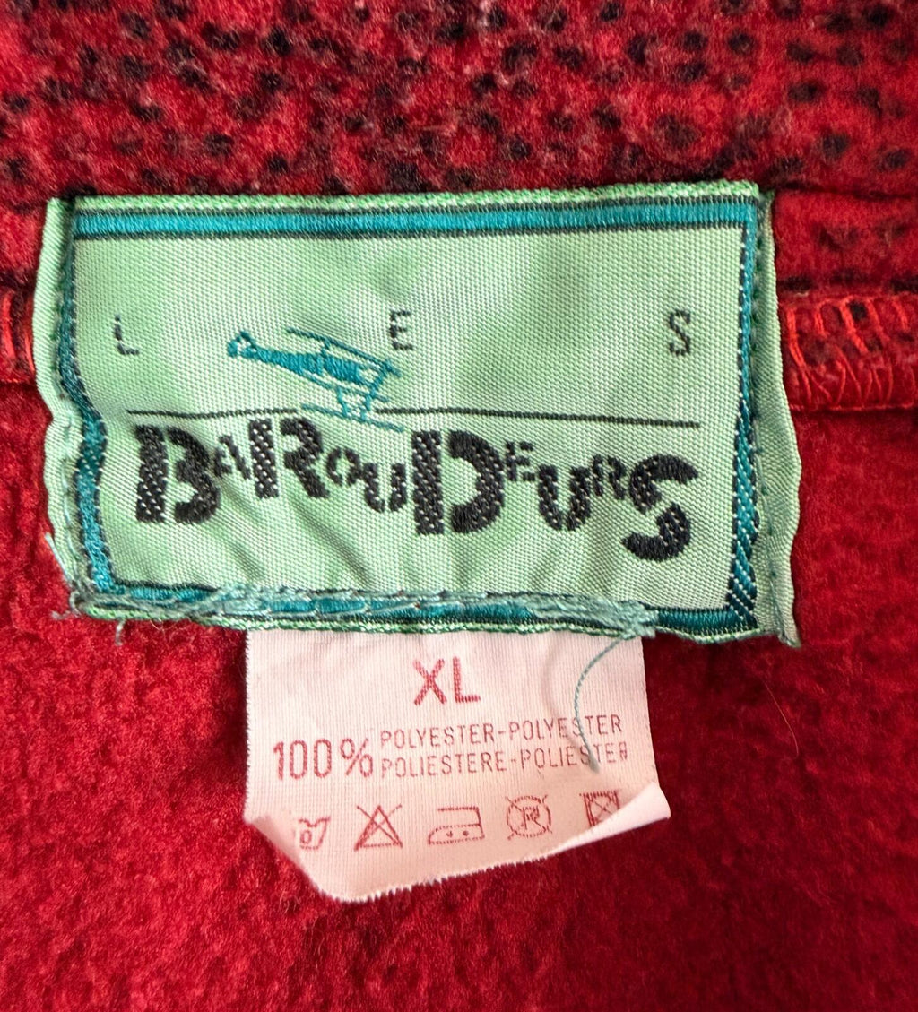 Red Les Baroudeurs Fleece Jumper (A27)