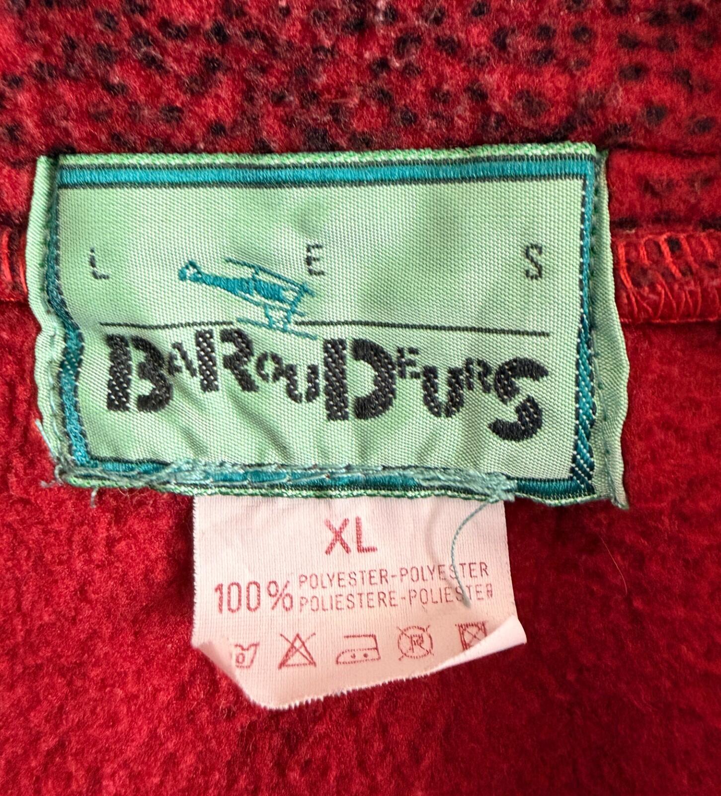 Red Les Baroudeurs Fleece Jumper (A27)